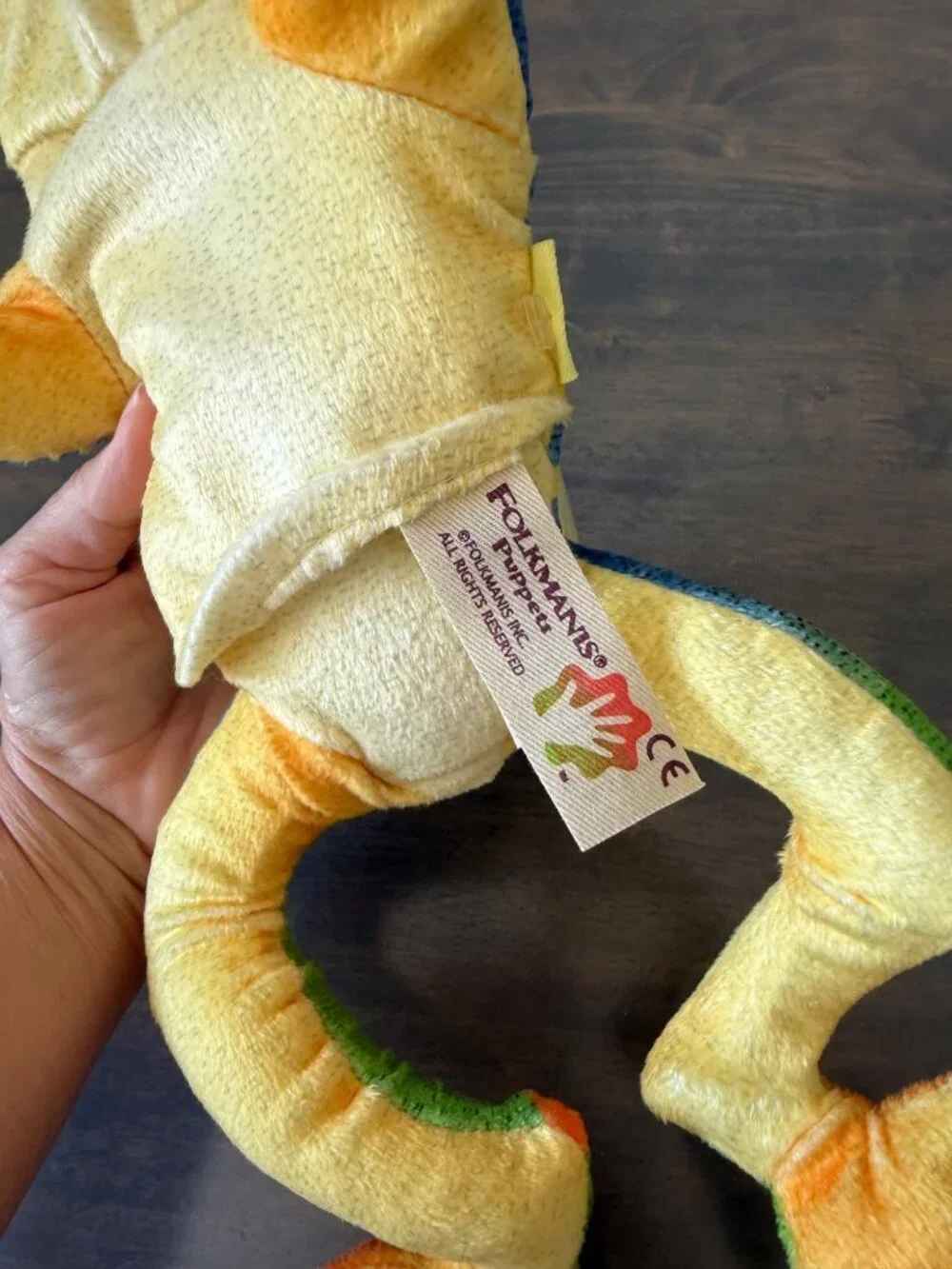NWT Folkmanis Red Eyed Tree Frog Hand Puppet Rainforest Plush Toy Stuffed Animal